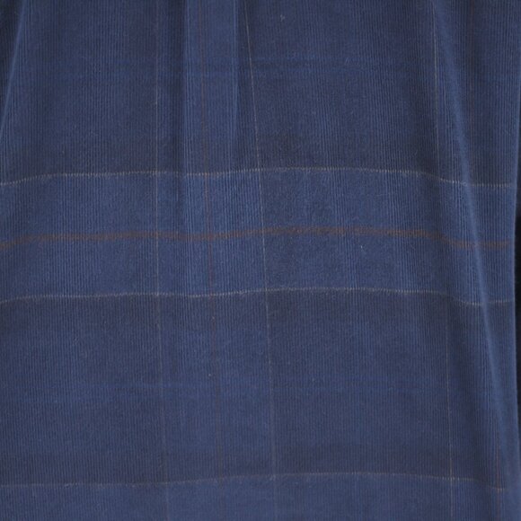 NWT BARBOUR Men's Blair Tailored Shirt Corduroy in Navy Midnight Tartan Size M - Picture 8 of 15